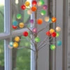 Lighted Gum Drop Candy Tree Battery Operated 16 Inch -Solar Christmas Holiday Shop gumball round tree