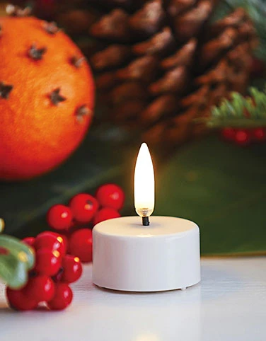 Uyuni 1.5 X 1.75 Inch Tealight Candle Ivory - Remote Ready 4 Uyuni 1.5 X 1.75 Inch Tealight Candle Ivory - Remote Ready - Image 2