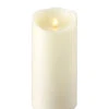Moving Flame Ivory Candle Battery Operated 3.5 X 7 Timer - Remote Ready