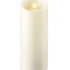 Moving Flame Candle 3.5 X 9 Ivory - Timer - Remote Ready -Solar Christmas Holiday Shop ivory 9 inch moving flame candle
