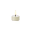 Uyuni 1.5 X 1.75 Inch Tealight Candle Ivory - Remote Ready -Solar Christmas Holiday Shop ivory uyuni tealight