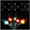 Kismet String Light 14 Feet - 15 Multi Color Lights On Green Wire - Connect Up To 8 Strands -Solar Christmas Holiday Shop kismit full image