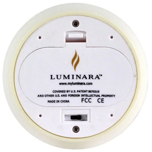 Luminara Ivory Candle Battery Operated 3.5 X 9 Timer - Remote Ready 4 Luminara Ivory Candle Battery Operated 3.5 X 9 Timer - Remote Ready - Image 2