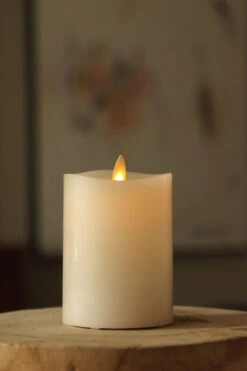 Matchless 360 Degrees Moving Flame LED Pillar Candle - 3 X 4.5 Inch