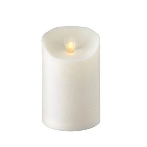 Outdoor Moving Flame Ivory Resin Battery Operated Candle 5 Inch - Timer Remote Ready 3 Outdoor Moving Flame Ivory Resin Battery Operated Candle 5 Inch - Timer Remote Ready