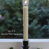 Adjustable Window Hugger Candles Dual Sided Bulb Onyx Set Of 2 - Remote Control -Solar Christmas Holiday Shop onyx hugger set 2