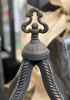 Herringbone Applique Open Lantern - 17 Inch NEW 2023 -Solar Christmas Holiday Shop open lanterns finial