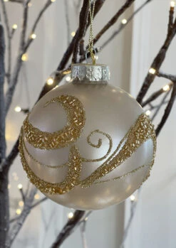 SHATTERPROOF Ornaments Set Of 4 - 2 Styles -Solar Christmas Holiday Shop orn set 4 1