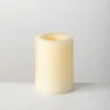 Outdoor All Weather Wax Candle 3 X 4 Inch - 5 Hour DUSK ON Timer -Solar Christmas Holiday Shop outdoor wax 4 inch