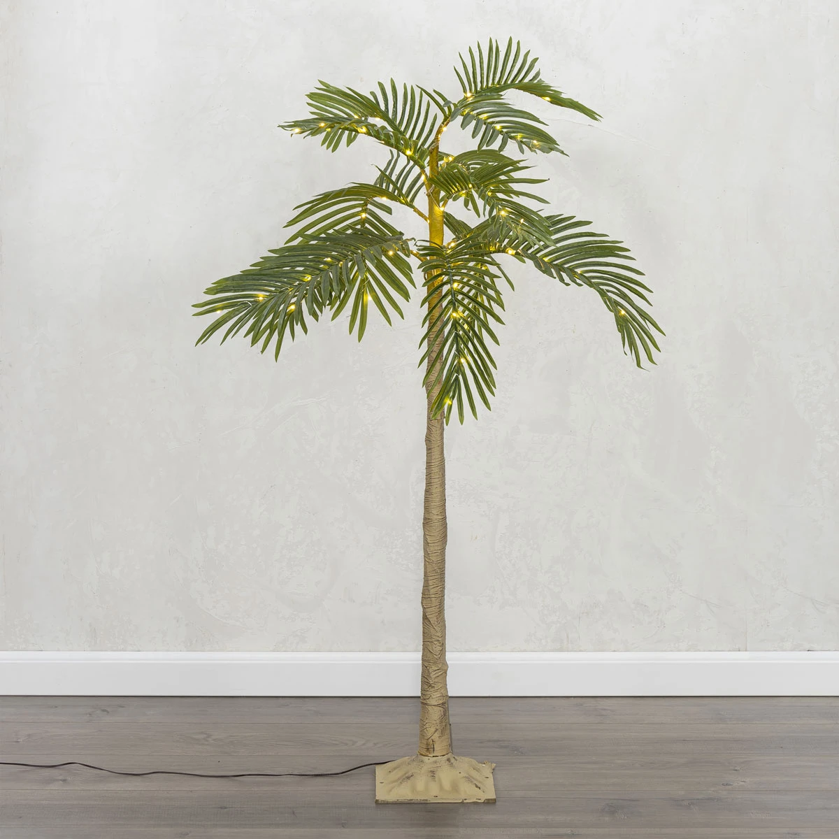 5 Foot Electric Lighted Palm Tree - 89 Warm White Micro Lights With Outdoor Adaptor 3 5 Foot Electric Lighted Palm Tree - 89 Warm White Micro Lights With Outdoor Adaptor