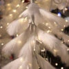 4 Foot Lighted Down Sweep White LED Tree - 190 Warm White Lights - NEW 2023 -Solar Christmas Holiday Shop pampas grass tree 1