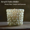 Pearl Votive Holder - 2.5 Inch Set Of 6 -Solar Christmas Holiday Shop pearl votive holder