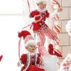 Peppermint Parlor 16 Inch Posable Elf Figurine, Set Of 2 Assorted NEW -Solar Christmas Holiday Shop peppermint parlor lifestyle