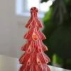 Lighted Peppermint Candy Ribbon Tree - Battery Operated 9.5 Inch -Solar Christmas Holiday Shop peppermint tree small