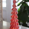 Lighted Peppermint Candy Ribbon Tree - Battery Operated 13.5 Inch