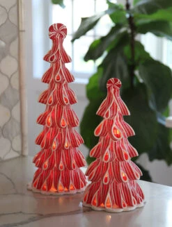 Solar Christmas Holiday Shop -Solar Christmas Holiday Shop peppermint trees 2 sizes