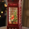 Nutcracker In English Phone Booth Lighted Water Lantern With Timer -10 Inch -Solar Christmas Holiday Shop phone booth nutcracker boc