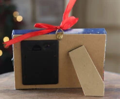 6 Inch Santa Express Lighted Print Ornament With Easel Back -Solar Christmas Holiday Shop polar express print back