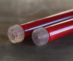 4 Pack Battery Operated Red Taper Candles - 9 Inch Warm White Flame Timer -Solar Christmas Holiday Shop red taper candles bottom