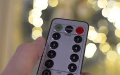 44 Foot Christmas Cluster Lights With 1300 Red And Warm White LED Garland - Green Wire - Remote RAZ -Solar Christmas Holiday Shop remote for cluster and snake lights 2