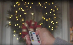 19.6 Foot Christmas Cluster Lights With 600 Multi Color LED Garland Green Wire Remote Control RAZ 8 19.6 Foot Christmas Cluster Lights With 600 Multi Color LED Garland Green Wire Remote Control RAZ -Solar Christmas Holiday Shop remote in hand cluster snake lights 2