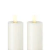 Wax 3.5 Inch Ivory Moving Flame Votive Candles Set Of 2 - Remote Ready -Solar Christmas Holiday Shop set of 2 ivory wax votives