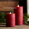 Simplux LED Designer Candle Red Flat Top - Moving Flame 3.5x5