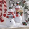 19 Inch Mr. Snowman Figurines Set Of 2 Assorted -Solar Christmas Holiday Shop two snowmen new lifestyle i