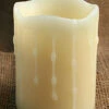 Unscented Ivory Drip 3x4 Battery Operated Candle With Dual Timer 1 Unscented Ivory Drip 3x4 Battery Operated Candle With Dual Timer -Solar Christmas Holiday Shop unscented 3x4 1