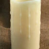 Unscented Ivory Drip 3x6 Battery Operated Candle With Dual Timer -Solar Christmas Holiday Shop unscented 3x6 1