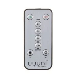 Uyuni 3 Inch X 7 Inch White Pillar Candle - Remote Ready -Solar Christmas Holiday Shop uyuni remote main