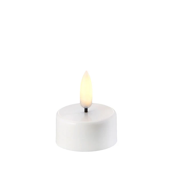Uyuni 1.5 X 1.75 Inch Tealight Candle White - Remote Ready 3 Uyuni 1.5 X 1.75 Inch Tealight Candle White - Remote Ready