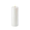 Uyuni 3 Inch X 7 Inch White Pillar Candle - Remote Ready -Solar Christmas Holiday Shop white 3x7 uyuni
