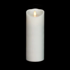 3 Inch Diameter White Moving Flame 8 Inch Candle - Remote Ready 7 3 Inch Diameter White Moving Flame 8 Inch Candle - Remote Ready -Solar Christmas Holiday Shop white 8 inch mf candle
