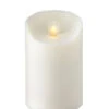 Moving Flame White Candle Battery Operated 3.5 X 5 - Timer - Remote Ready -Solar Christmas Holiday Shop white moving flame 5 inch