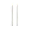 Uyuni 11 Inch White Taper Candle Set Of 2 - Remote Ready -Solar Christmas Holiday Shop white taper uyuni candles