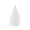 Uyuni 4.25 X 8 Inch White Christmas Tree Candle - Remote Ready -Solar Christmas Holiday Shop white tree uyuni candle