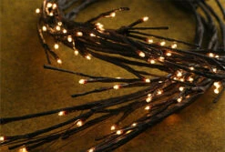 Electric Lighted Willow Garland - 96 Bulbs 5 Feet -Solar Christmas Holiday Shop will garland main