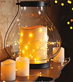 60 Warm White LED String Lights Battery Operated - 20 Feet With Timer 5 60 Warm White LED String Lights Battery Operated - 20 Feet With Timer - Image 3